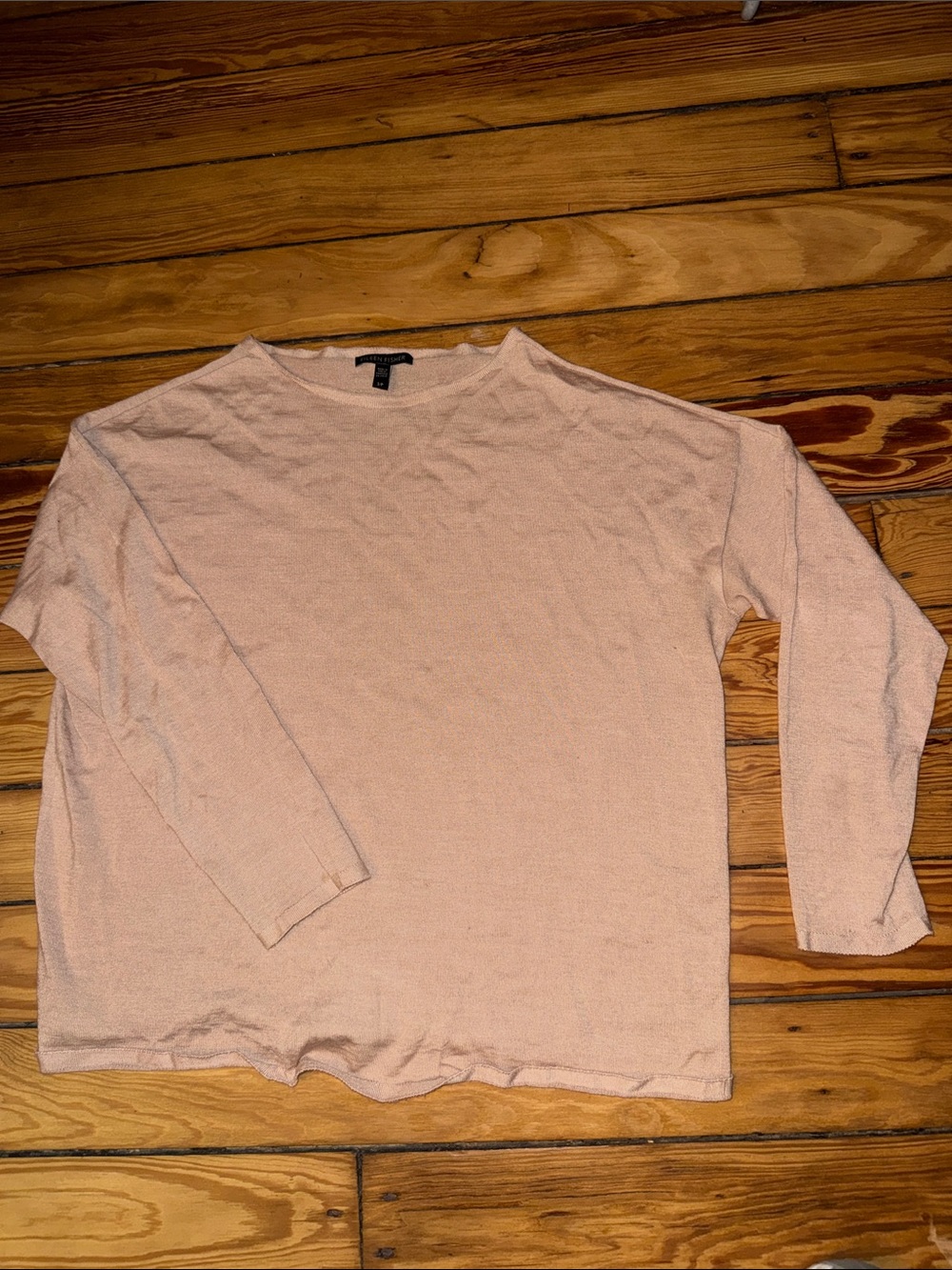 Eileen Fisher Pale Pink Crewneck Sweater
